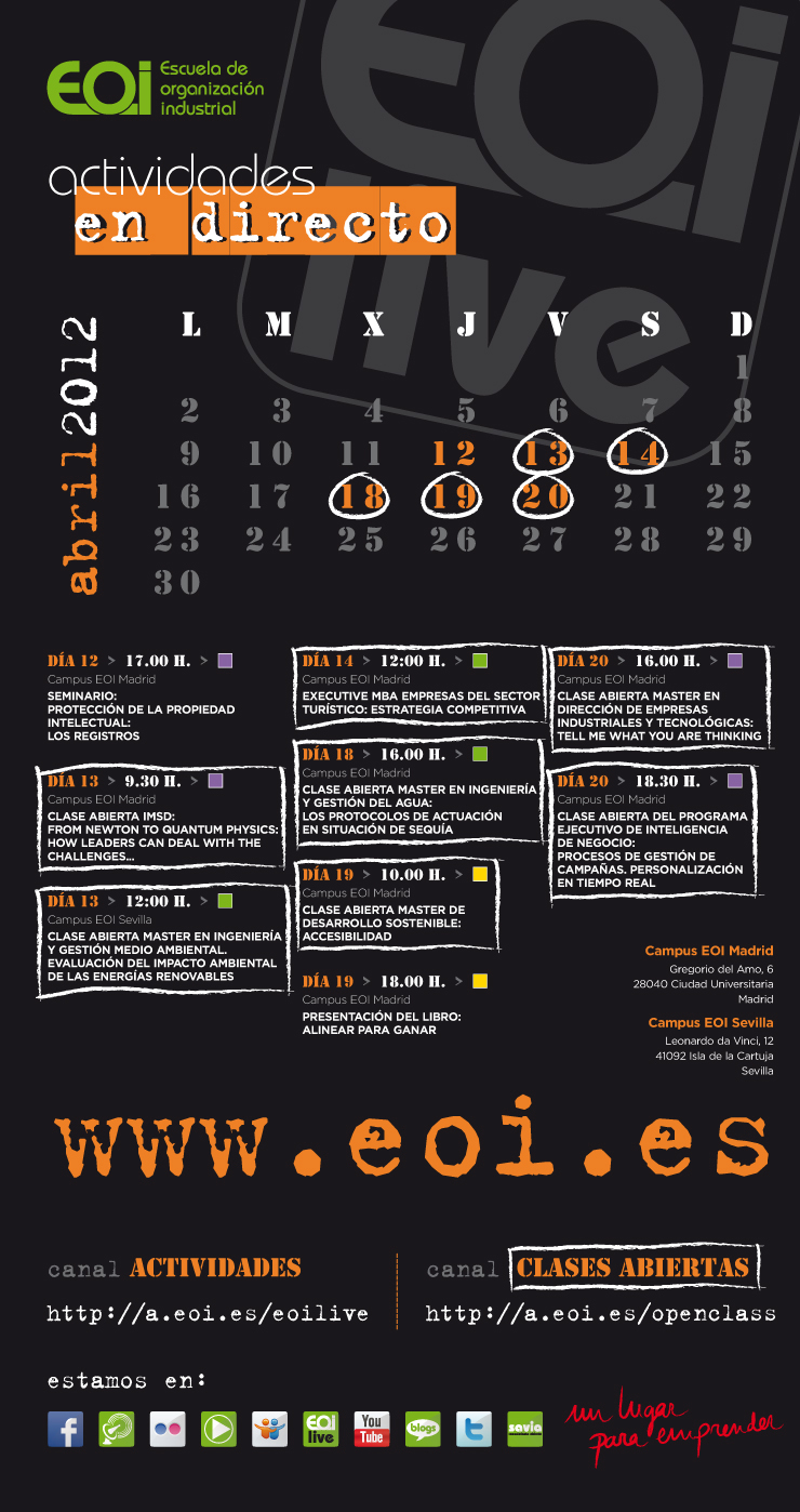 Actividades EOI Abril 2013